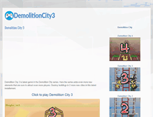 Tablet Screenshot of demolitioncity3.net